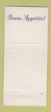 Matchbook Cover - Romeo and Juliet Restaurant Washington DC 30 Strike