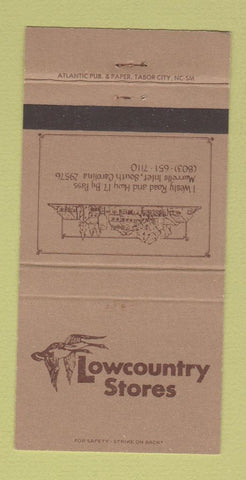 Matchbook Cover - Lowcountry Stores Murrells Inlet SC 30 Strike