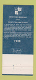 Matchbook Cover - Bank of Stoddard WI 30 Strike