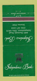Matchbook Cover - Independence Bank Independence OH WEAR 30 Strike