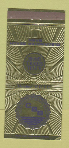 Matchbook Cover - Clearwater Beach Bank FL 30 Strike