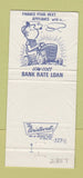 Matchbook Cover - Clearwater Beach Bank FL 30 Strike