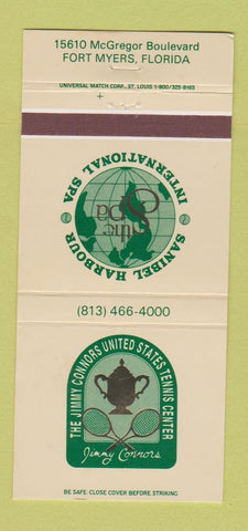 Matchbook Cover - Jimmy Connors US Tennis Center Fort Myers FL 30 Strike