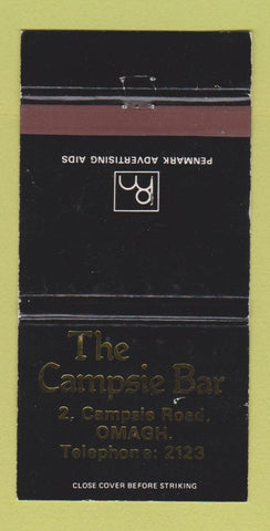Matchbook Cover - Campsie Bar Omagh WEAR 30 Strike