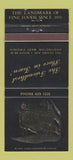 Matchbook Cover - French Tavern Restaurant Huntington WV 30 Strike
