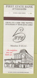 Matchbook Cover - First State Bank Greenville MI 30 Strike