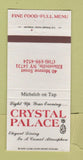 Matchbook Cover - Crystal Palace Restaurant Ellicottville NY 30 Strike