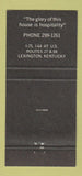 Matchbook Cover - The Winners Table Lexington KY 30 Strike