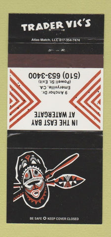 Matchbook Cover - Trader Vic's Tiki Emeryville CA 30 Strike