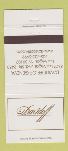 Matchbook Cover - Davidoff Tobacco Las Vegas NV cigars 30 Strike