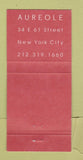 Matchbook Cover - Aureole New York City WEAR 30 Strike