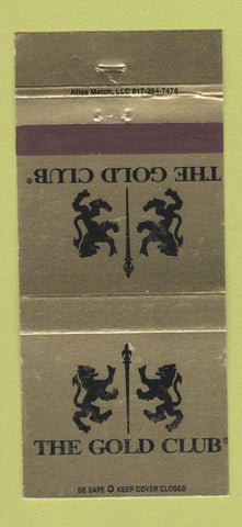Matchbook Cover - The Gold Club Strip Club? 30 Strike
