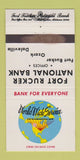 Matchbook Cover - Fort Rucker National Bank Ozark Daleville AL WEAR 30 Strike