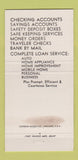 Matchbook Cover - Fort Rucker National Bank Ozark Daleville AL WEAR 30 Strike