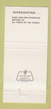 Matchbook Cover - Rice Unruh Steamship Agents Boston Baltimore 30 Strike