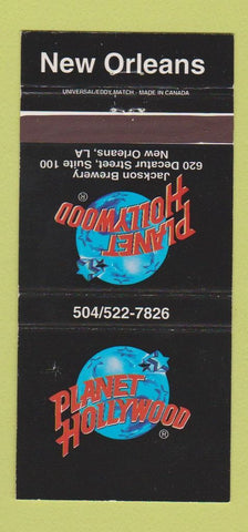 Matchbook Cover - Planet Hollywood New Orleans LA 30 Strike