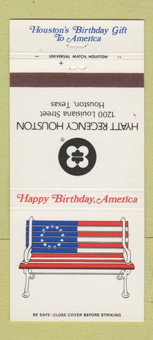 Matchbook Cover - Hyatt Regency Houston TX Hotel 1976 30 Strike