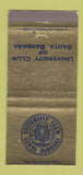 Matchbook Cover - University Club Santa Barbara CA 30 Strike