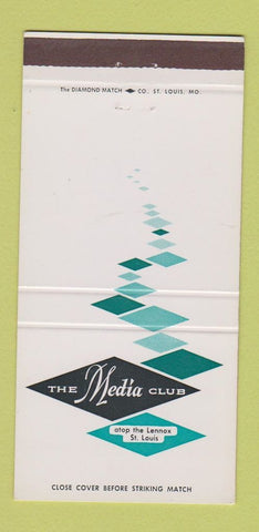 Matchbook Cover - Media Club St Louis MO 30 Strike