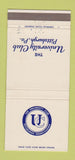 Matchbook Cover - University Club Pittsburgh PA 30 Strike