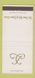 Matchbook Cover - Town Club of Corpus Christi TX 30 Strike