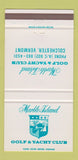 Matchbook Cover - Marble Island Golf YACht Club Colchester VT 30 Strike
