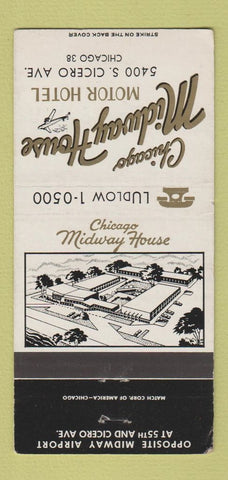 Matchbook Cover - Chicago Midway House Motor Hotel IL 30 Strike