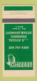 Matchbook Cover - Cheers! Bar Moline IL 30 Strike