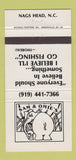 Matchbook Cover - Sam & Omie's Nags Head NC Thoreau 30 Strike