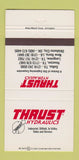 Matchbook Cover - Thrust Hydraulics Dallas Houston Longview TX 30 Strike
