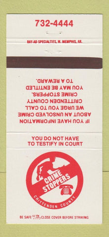 Matchbook Cover - Crime Stoppers Crittenden County KY? 30 Strike
