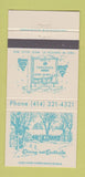 Matchbook Cover - Norbie Baker's Publick House West Allis WI 30 Strike