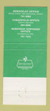 Matchbook Cover - Sewickley Savings PA Coraopolis Robinson Township 30 Strike