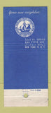 Matchbook Cover - Marine Midland Trust New York City 30 Strike