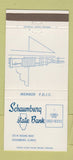 Matchbook Cover - Schaumburg State Bank IL 30 Strike