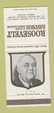 Matchbook Cover - Roosevelt Savings Loan Miami FL Franklin FDR 30 Strike