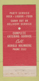 Matchbook Cover - Sarge Biltz Restaurant Lafayette IN  30 Strike