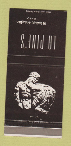 Matchbook Cover - La Pine's Shaker Heights OH 30 Strike