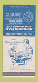 Matchbook Cover - Metropolitan Iron Works Hato Rey Puerto Rico 30 Strike