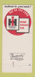 Matchbook Cover - International Harvester Tractors Boller WEAR 30 Strike