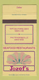 Matchbook Cover - Jozef's Restaurants Dallas TX 30 Strike