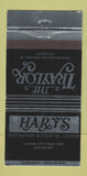 Matchbook Cover - Hary's Traylor Aallentown PA 30 Strike
