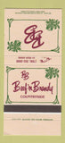 Matchbook Cover - Beef n Brandy Countryside IL 30 Strike
