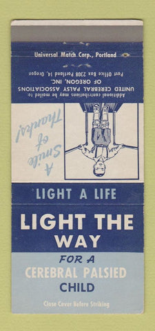 Matchbook Cover - Cerebral Palsy Treatment Portland OR 30 Strike