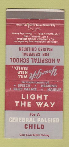 Matchbook Cover - Cerebral Palsy Treatment Kansas City KS 30 Strike