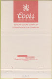 Matchbook Cover - Coors Beer Courtesy Room Golden CO WEAR 40 Strike