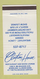 Matchbook Cover - Clayton House Wheeling IL 30 Strike