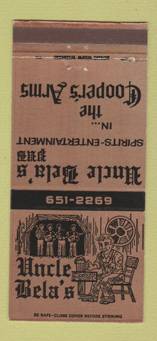 Matchbook Cover - Uncle Bela's Rochester MI 30 Strike