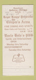 Matchbook Cover - Uncle Bela's Rochester MI 30 Strike