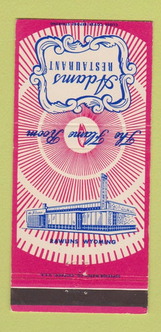 Matchbook Cover - Adams Restaurant Rawlins WY 30 Strike